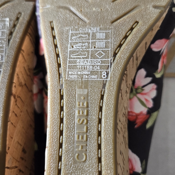 CHELSEE Memory Foam SeaBird Flats or Shoes With Floral Design Size 8 - Picture 12 of 13